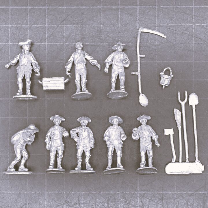 Crann Tara Miniatures, C18th - Agricultural Workers Crann Tara Miniatures, C18th - Agricultural Workers