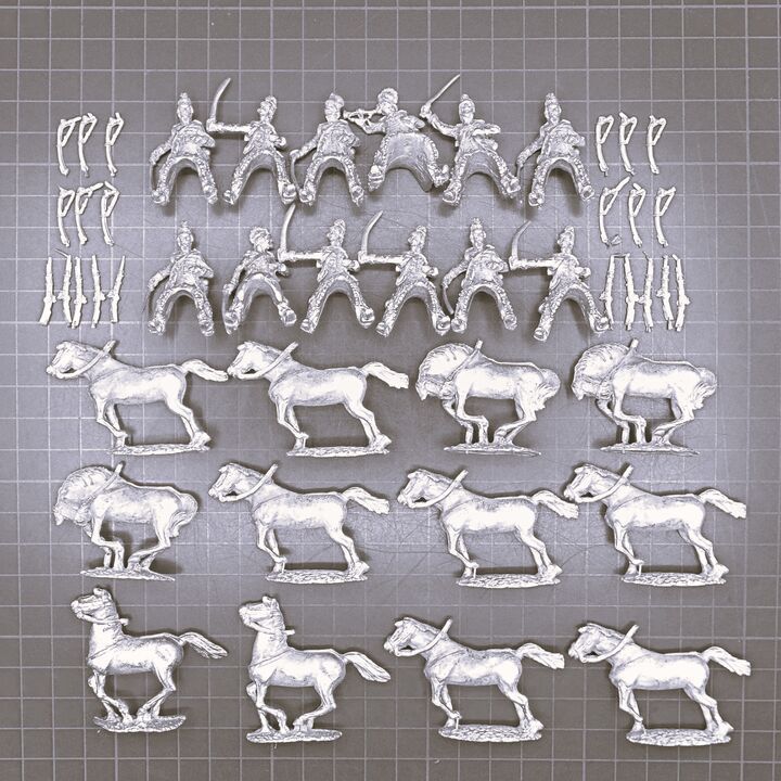 Elite Miniatures, Revolutionary Wars: French Chasseurs A Cheval Unit Elite Miniatures, Revolutionary Wars: French Chasseurs A Cheval Unit