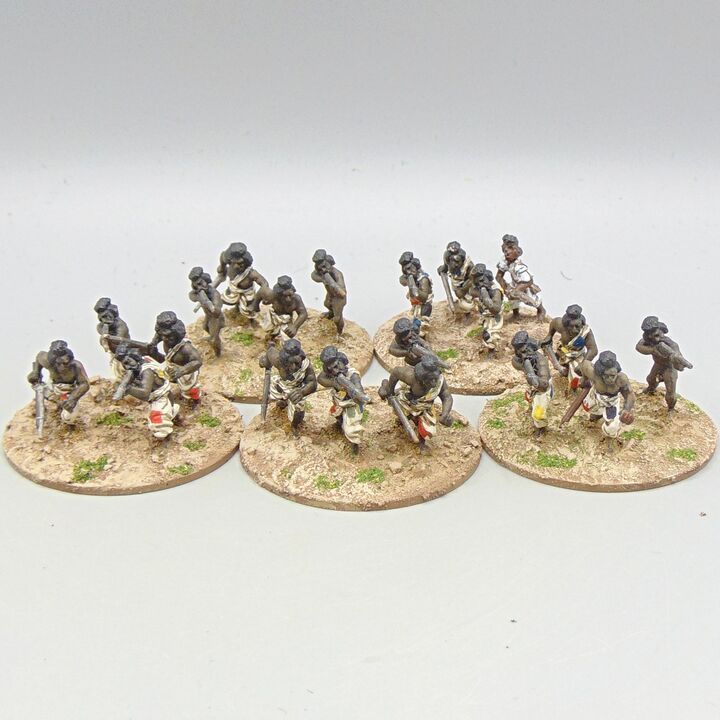 Grade D - Essex Miniatures - Mahdist War - Hadenowah Warriors with Firearms