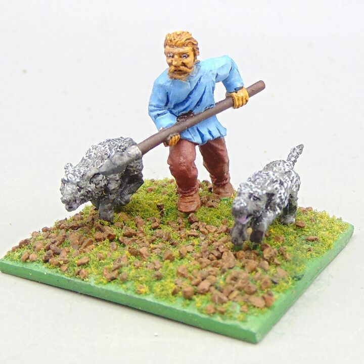 Grade D - Wargames Foundry - Ancient Celtic - Warrior Hunting with Dogs