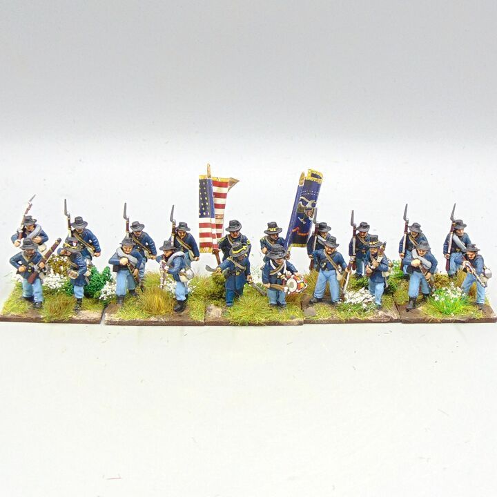 Grade C - Perry Miniatures - ACW - Union Iron Brigade Infantry Unit