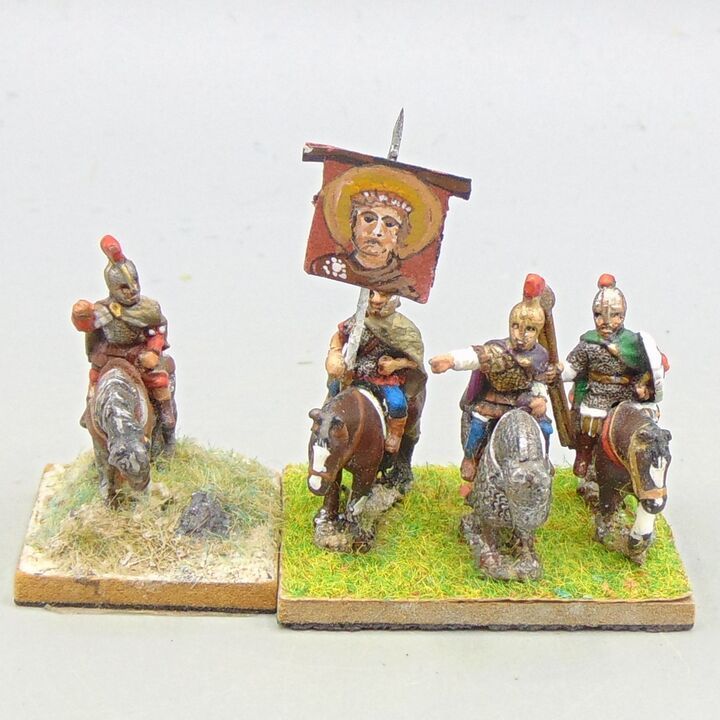 Grade D, Essex Miniatures - Late Roman - Mounted Command Group
