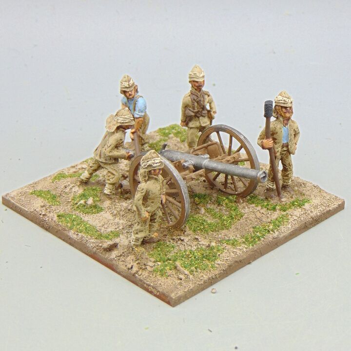 Grade D - Connoisseur Figures - Mahdist War - British Field Gun & Crew