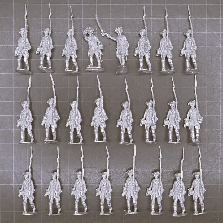 Cranntara Miniatures, Mid C18th - Generic Infantry in Tricorns