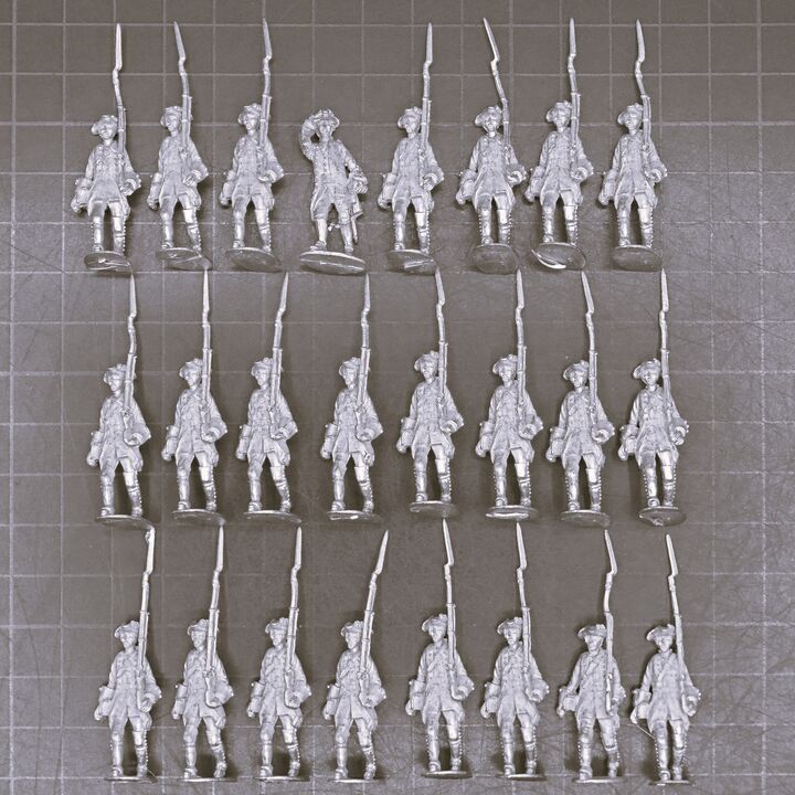 Cranntara Miniatures, Mid C18th - Generic Infantry in Tricorns