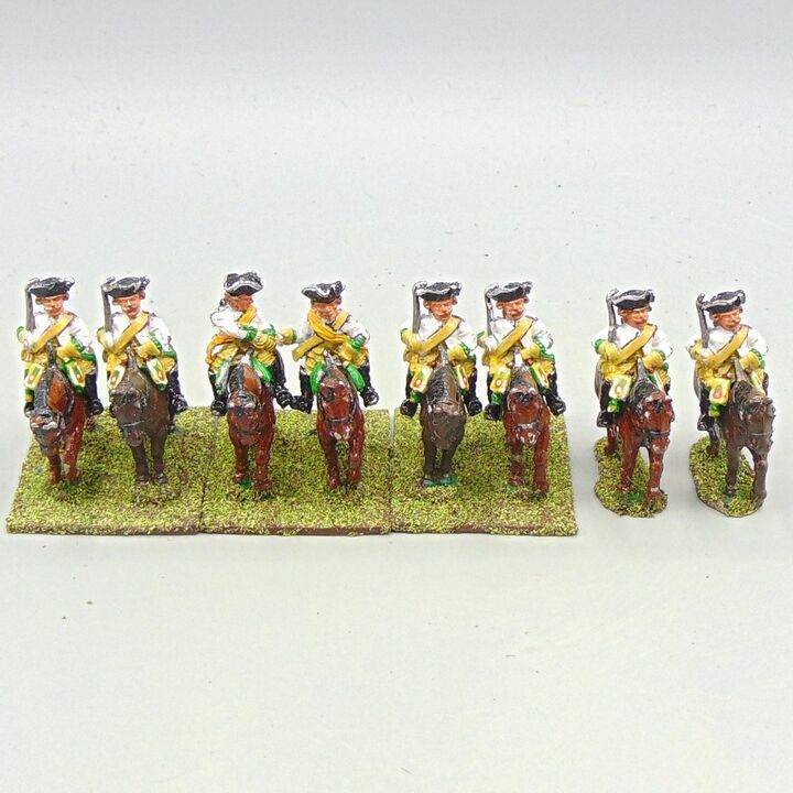 Grade F, Front Rank Miniatures: SYW, Austrian Dragoons Unit