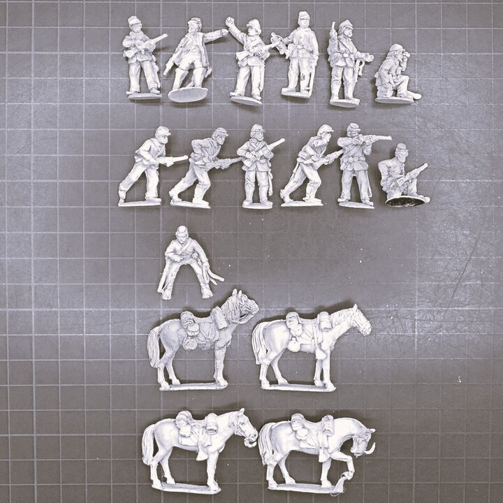 Perry Miniatures, ACW: Dismounted Union Cavalry Unit
