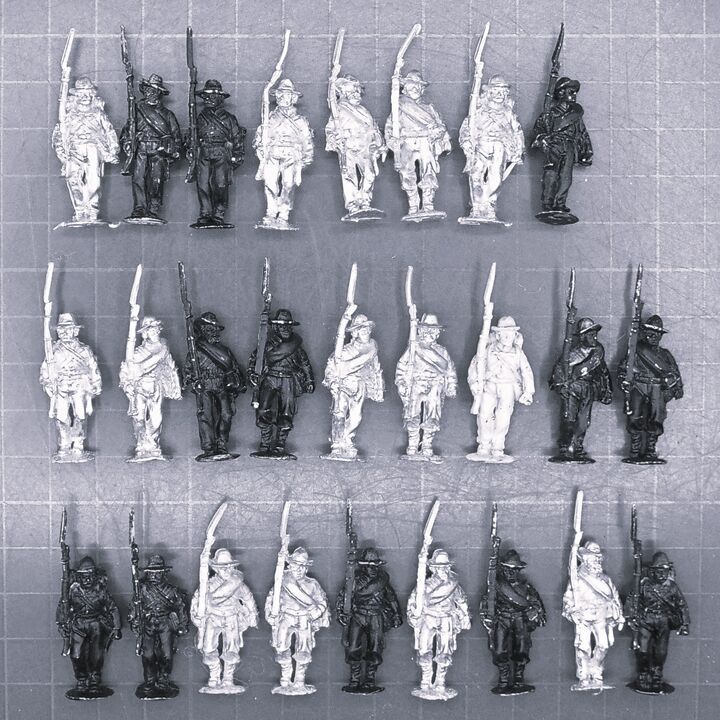 Perry Miniatures, ACW: Confederate Infantry in Shell Jackets, Marching