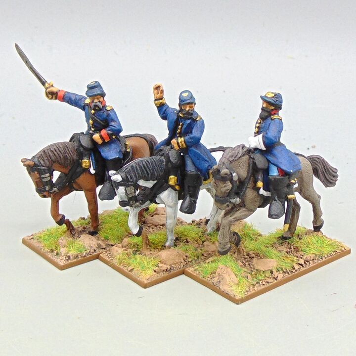 Grade D - Perry Miniatures - ACW - Mounted Union Officer/Commanders