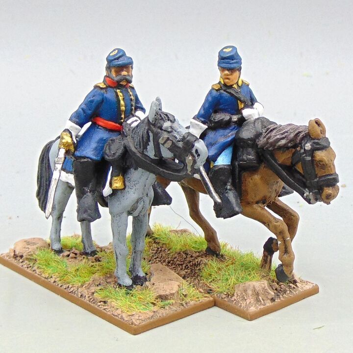 Grade D - Perry Miniatures - ACW - Mounted Union Officer/Commanders
