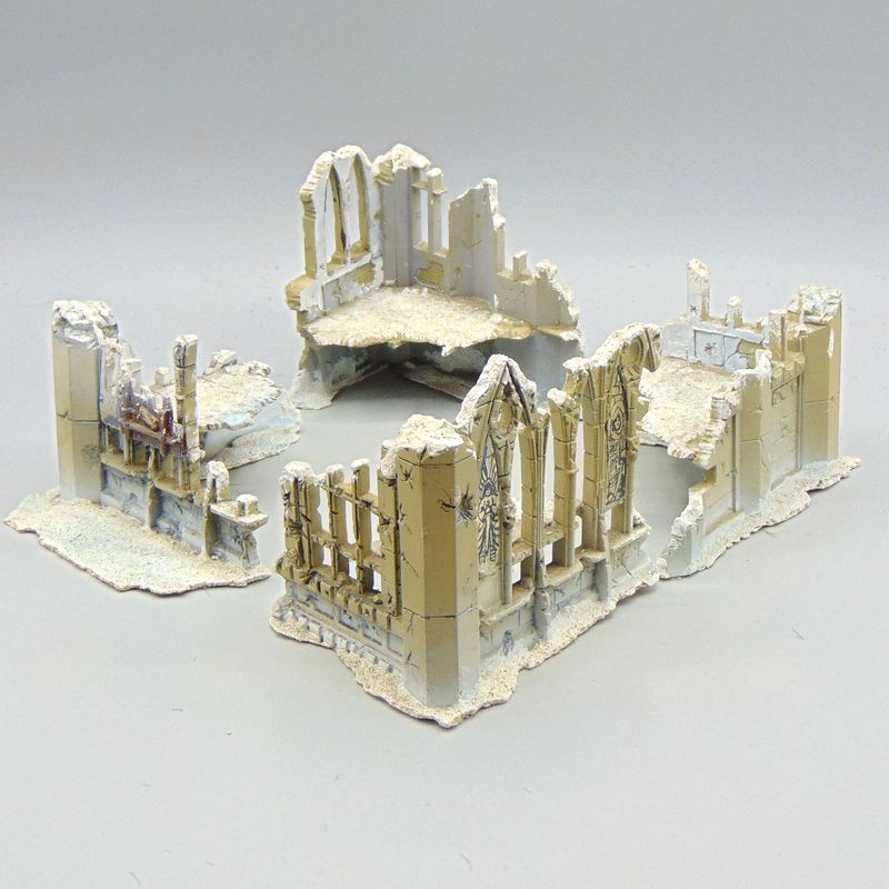 Grade D - Games Workshop - Terrain - Ruined Gothic Chapel