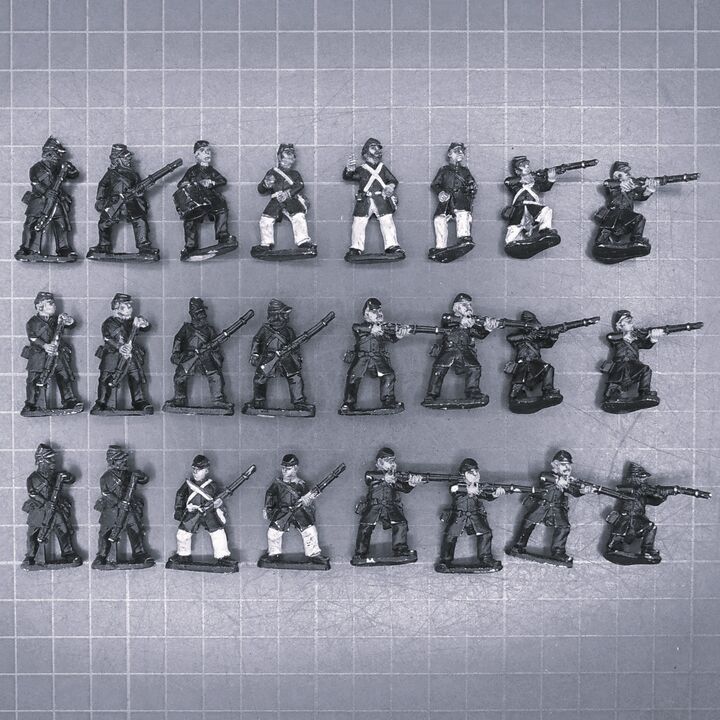 Crusader Miniatures, ACW: Union Infantry Unit in Frock Coats & Kepis