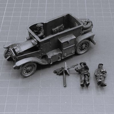 1st Corps Miniatures, WW1: Belgium Minerva Armoured Car & Crew