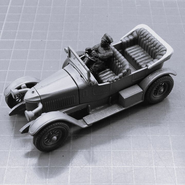 Matchbox Models, WW1: British Prince Henry Vauxhall Staff Car & Driver Matchbox Models, WW1: British Prince Henry Vauxhall Staff Car & Driver