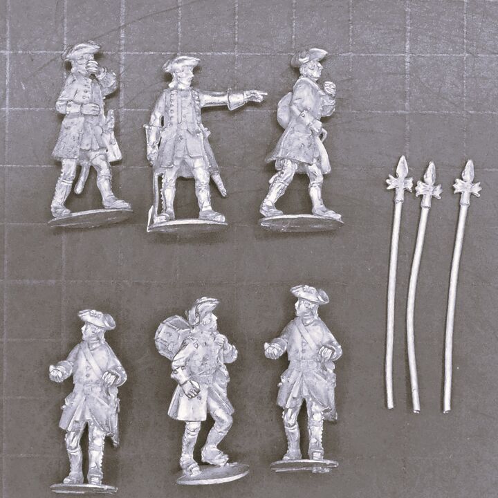 Cranntara Miniatures, Mid C18th - French Infantry Command