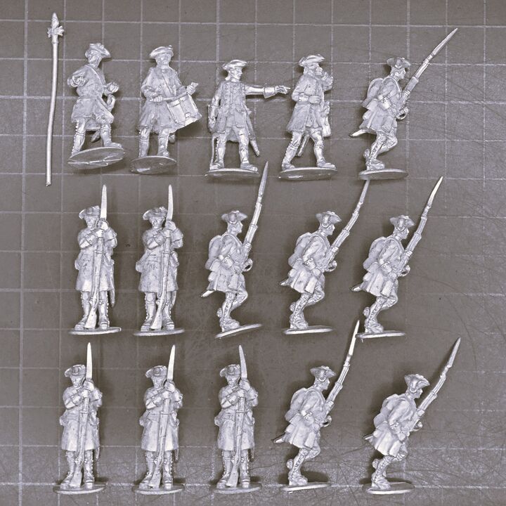 Cranntara Miniatures, Mid C18th - French Line Infantry Unit