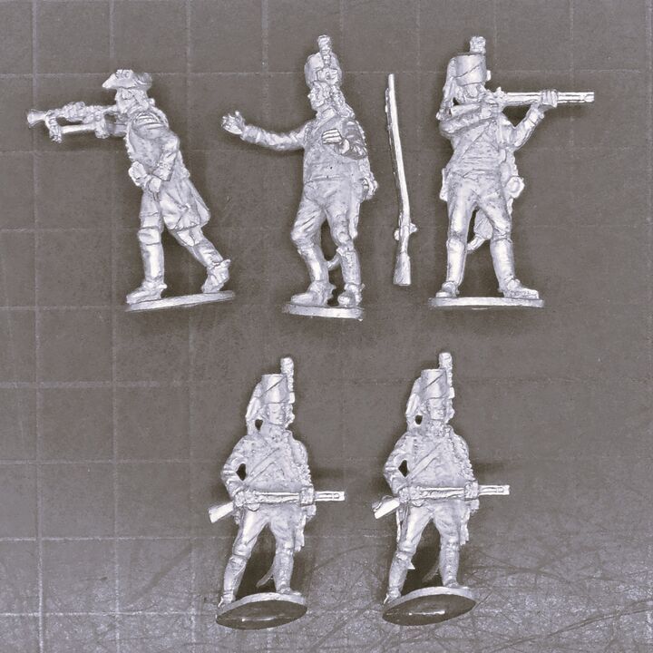 Cranntara Miniatures, Mid C18th - Dismounted French Hussars