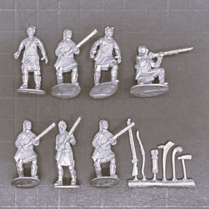 Cranntara Miniatures, FIW - Woodland Indian Warriors