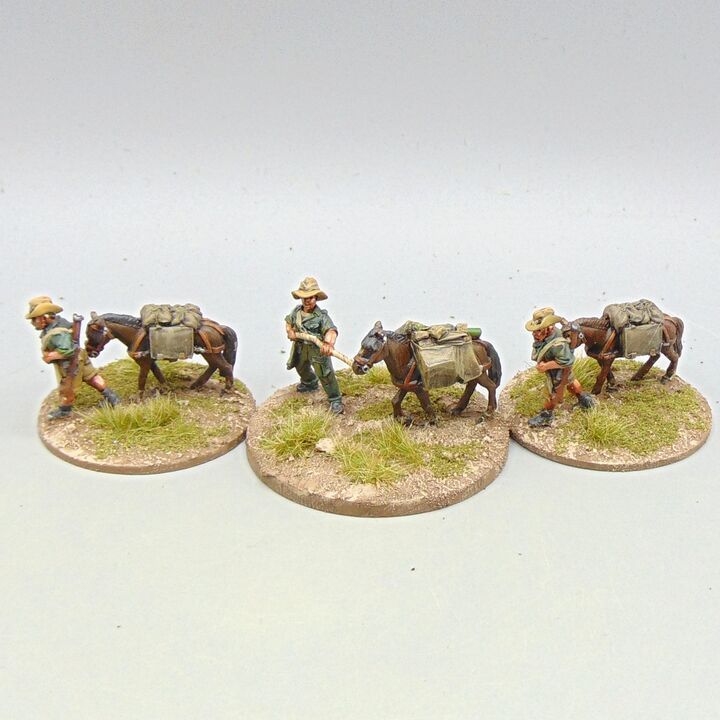 Grade C - Warlord Games - WW2, Burma - Allied Chindit Mule Teams