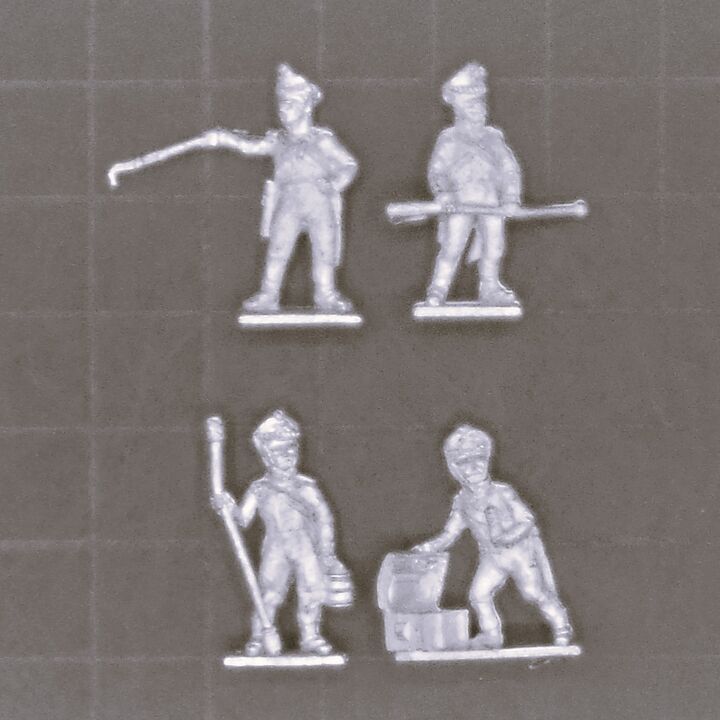 AB Figures, Napoleonic - Late Russian Foot Artillery Crew, Firing