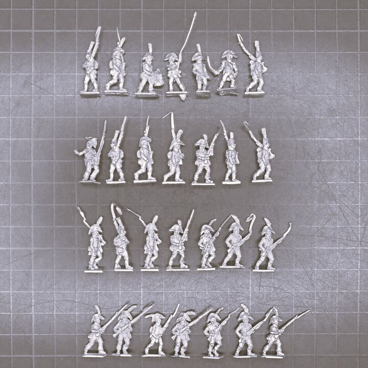 AB Figures/Battle Honors, Napoleonic: Spanish Line Infantry Unit, Advancing