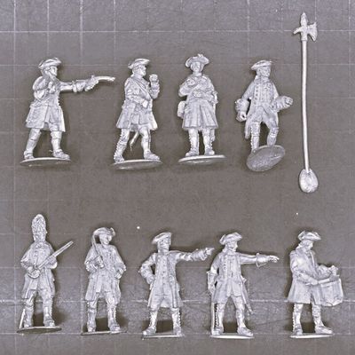 Cranntara Miniatures, Mid C18th - Various Infantry Command Cranntara Miniatures, Mid C18th - Various Infantry Command