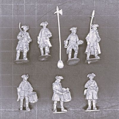 Cranntara Miniatures, Mid C18th - Various Infantry Command