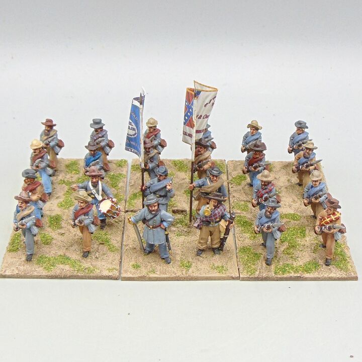 Grade C - Wargames Foundry - ACW - Confederate Infantry Unit