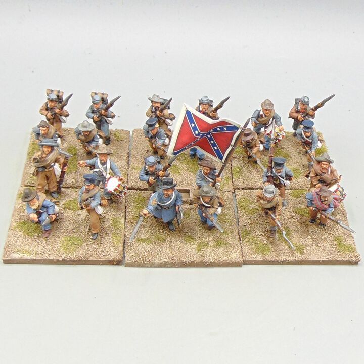 Grade C - Wargames Foundry - ACW - Confederate Infantry Unit