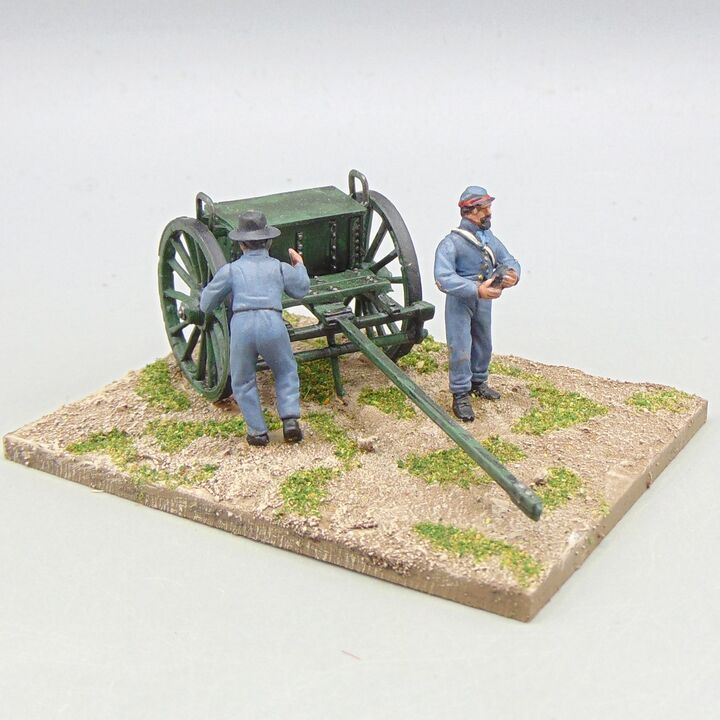 Grade D - Perry Miniatures - ACW - Confederate Artillery Limber & Gunners
