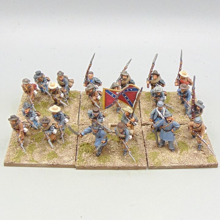 Grade C - Wargames Foundry - ACW - Confederate Infantry Unit