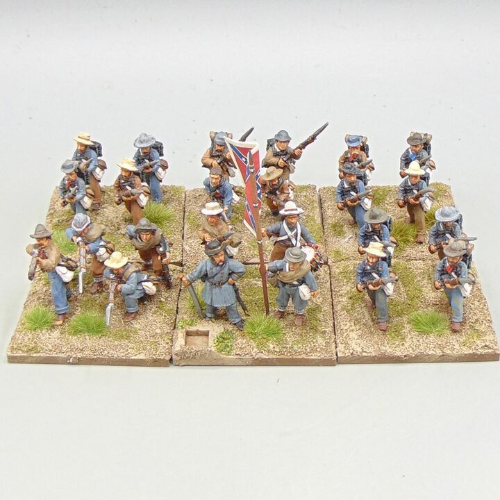 Grade C - Wargames Foundry - ACW - Confederate Infantry Unit