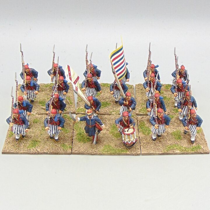 Grade C - Perry Miniatures - ACW - Confederate Zouave Infantry Unit