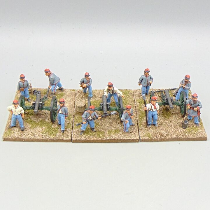 Grade C - Wargames Foundry - ACW - Confederate 6lb Artillery Battery