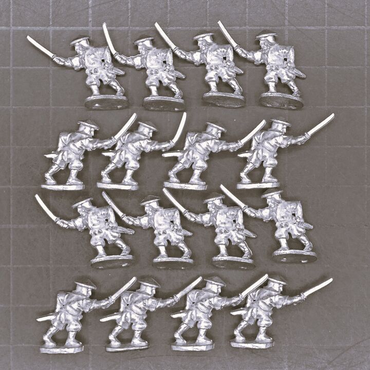 Museum Miniatures, Feudal Japan: Ashigaru with Swords