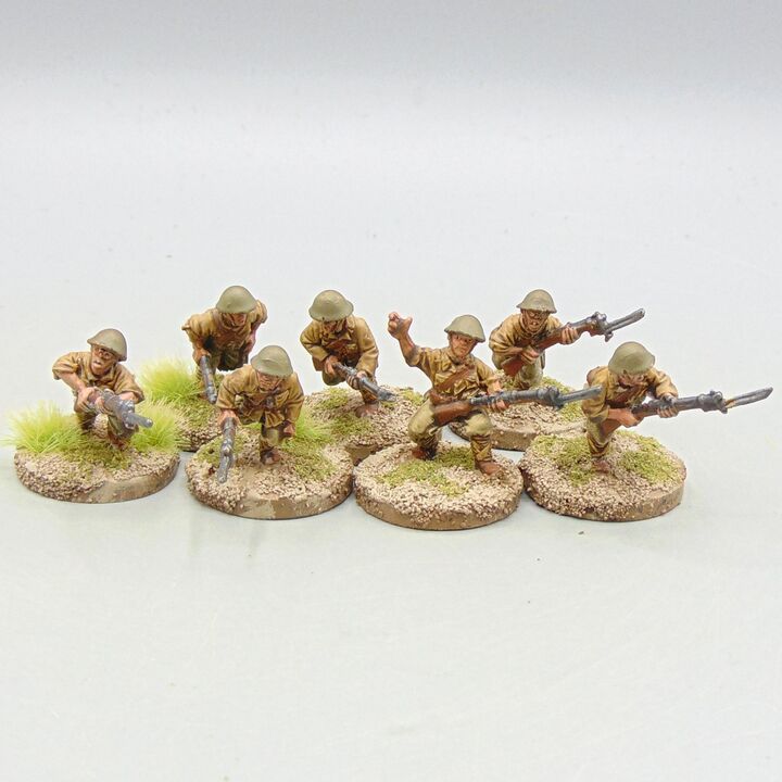 Grade D - Warlord Games - WW2, Burma & Pacific - Imperial Japanese Infantry Riflemen in Helmets Grade D - Warlord Games - WW2, Burma & Pacific - Imperial Japanese Infantry Riflemen in Helmets