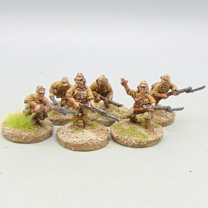 Grade D - Warlord Games - WW2, Burma & Pacific - Imperial Japanese Infantry Riflemen in Caps Grade D - Warlord Games - WW2, Burma & Pacific - Imperial Japanese Infantry Riflemen in Caps