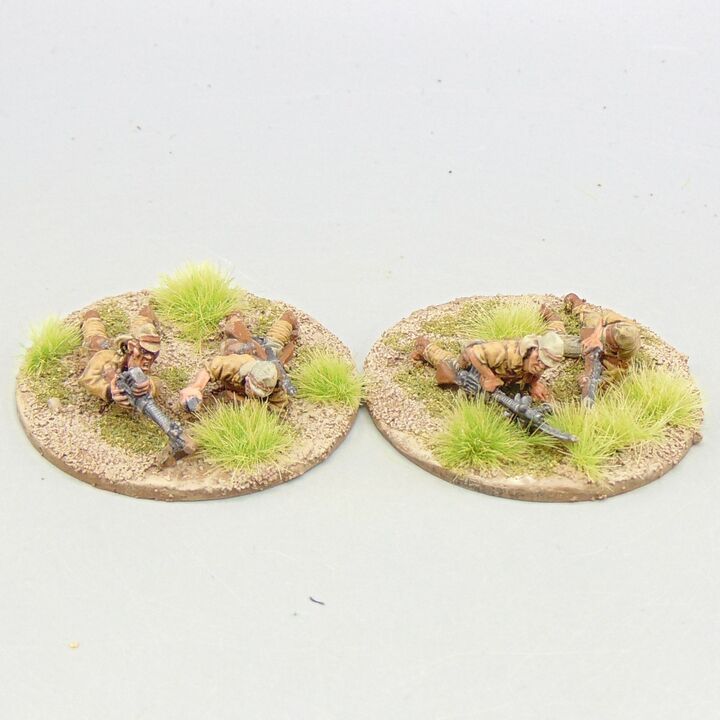 Grade C - Warlord Games - WW2, Burma & Pacific - Imperial Japanese Infantry LMG Teams - Moving & Firing