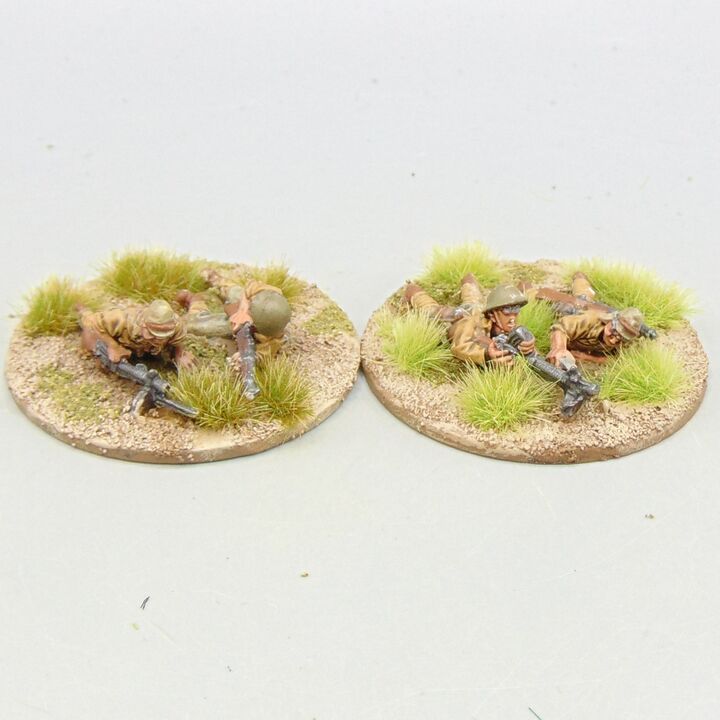 Grade C - Warlord Games - WW2, Burma & Pacific - Imperial Japanese Infantry LMG Teams - Moving & Firing