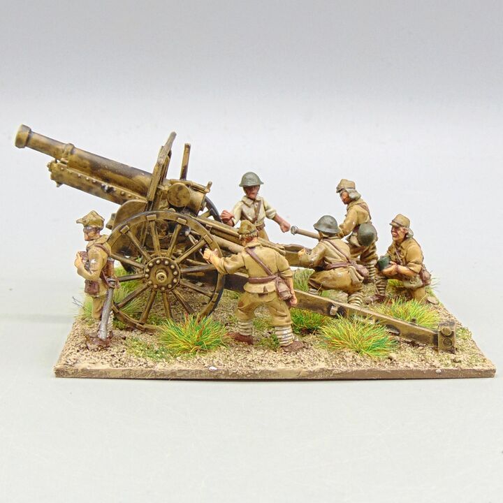 Grade D - Warlord Games - WW2, Burma & Pacific - Imperial Japanese Army 105mm Howitzer & Crew