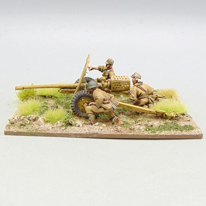 Grade D - Warlord Games - WW2, Burma & Pacific - Imperial Japanese Army 47mm ATG & Crew