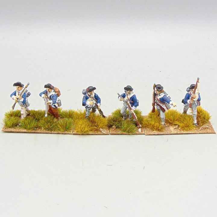 Grade D - Perry Miniatures - AWI - Canadian Militia Skirmishers