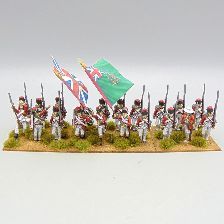 Grade D - Perry Miniatures - AWI - 'Volunteers of Ireland' Loyalist Infantry Unit Grade D - Perry Miniatures - AWI - 'Volunteers of Ireland' Loyalist Infantry Unit
