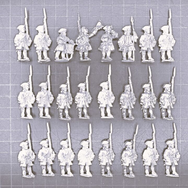 Front Rank Miniatures, SYW: French Fusiliers Unit, Marching