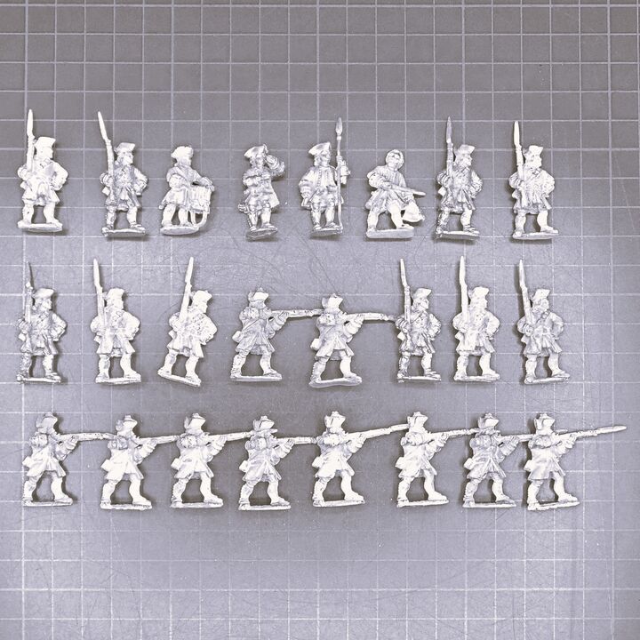 Front Rank Miniatures, SYW: French Fusiliers Unit, Firing Line