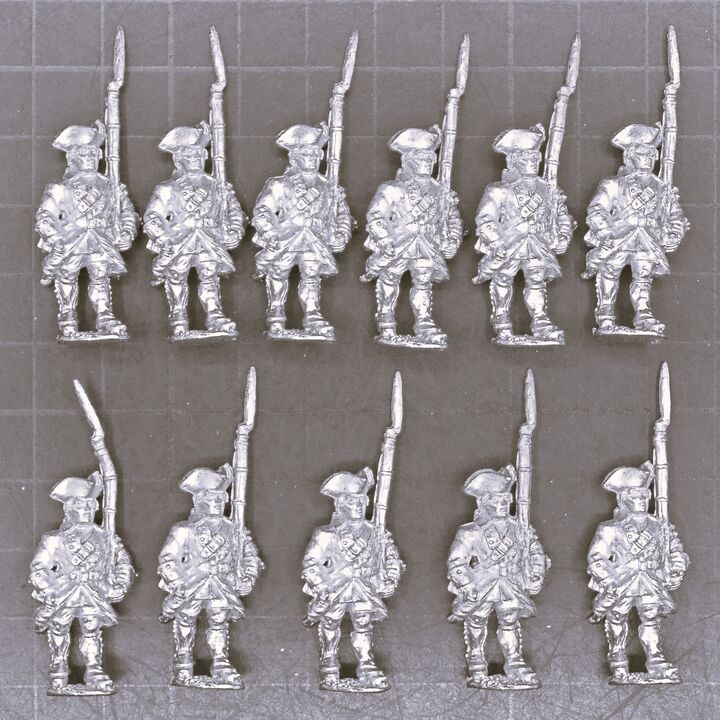 Front Rank Miniatures, SYW: French Fusiliers, Marching Front Rank Miniatures, SYW: French Fusiliers, Marching