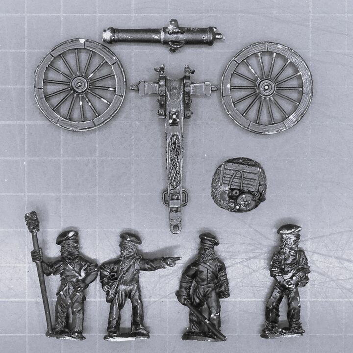 1st Corps Miniatures, US/Mexican War: US Field Gun & Crew 1st Corps Miniatures, US/Mexican War: US Field Gun & Crew