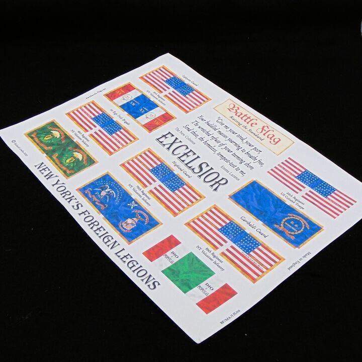 28mm, Battle Flag, ACW: New York's Foreign Legions 28mm, Battle Flag, ACW: New York's Foreign Legions