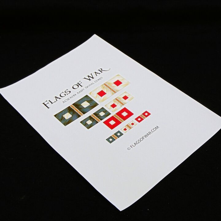 28mm, Flags of War, ACW: Army Signal Corps Flags 28mm, Flags of War, ACW: Army Signal Corps Flags