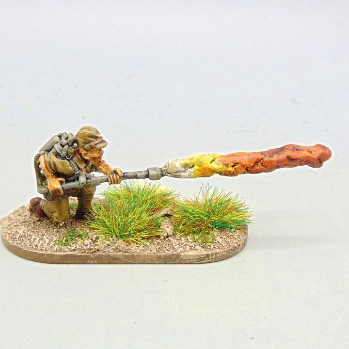 Grade D - TAG - WW2 Burma & Pacific - Japanese Infantry Flame Thrower